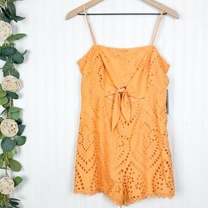 LULUS Eyelet Lace Romper